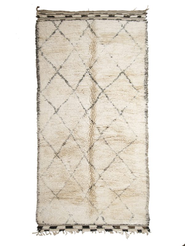 Vintage Beni Ouarain Rug 395 x 196