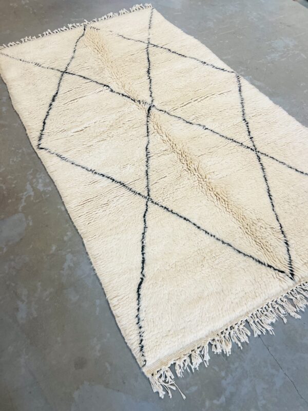 Modern Beni Ouarain Rug 246 x 138 - Image 2