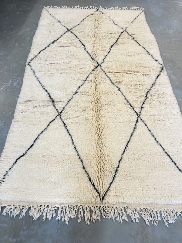 Modern Beni Ouarain Rug 246 x 138 - Image 4