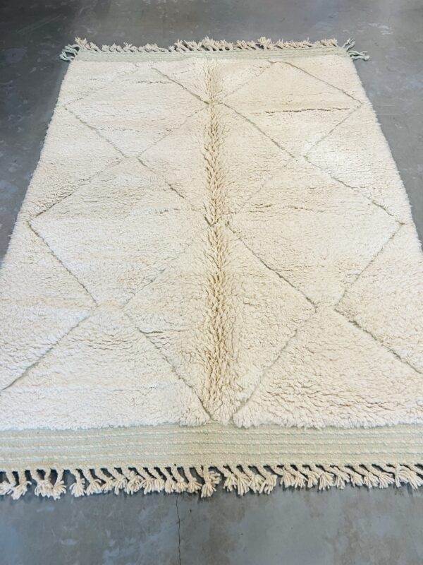 Modern Beni Ouarain Rug 244 x 174 - Image 3