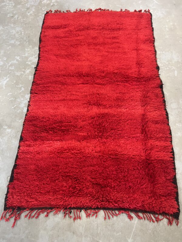 Vintage Red Beni Ouarain runner 203 x 115 - Image 3