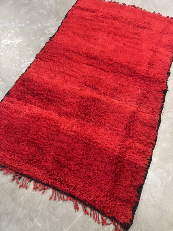 Vintage Red Beni Ouarain runner 203 x 115