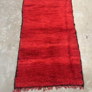 Vintage Red Beni Ouarain runner 203 x 115