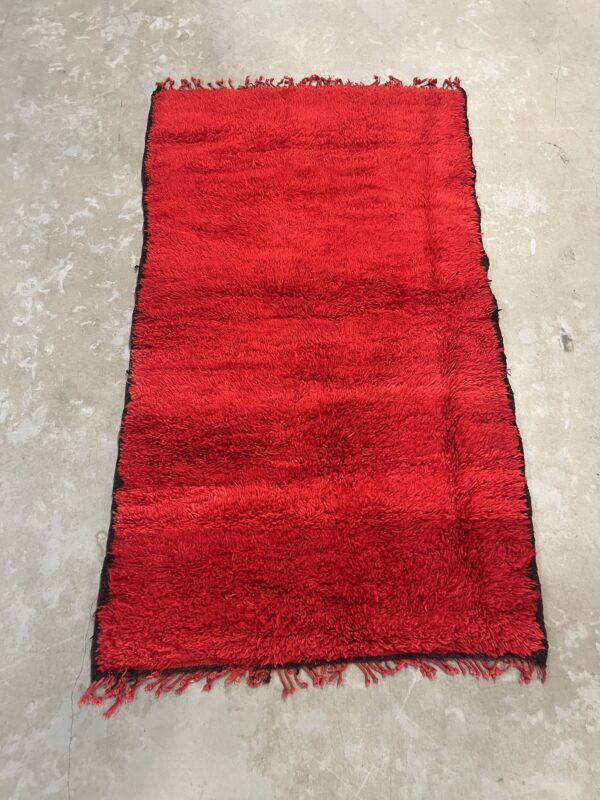 Vintage Red Beni Ouarain runner 203 x 115